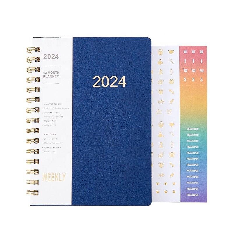 Стильный календарь LION 2024 с логотипом, ежедневный планировщик (арт. 612799)