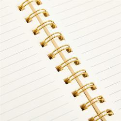 Блокнот с цветной печатью, золотым тиснением на обложке, спиральный, 80 страниц, на заказ (арт. 612756)