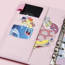 Мини-блокнот с 6 кольцами для планирования бюджета, малый размер A6, блокнот на кольцах (арт. 612774)