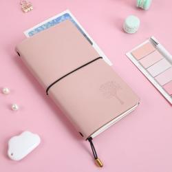 Многоразовый канцелярский блокнот A5 с твердым переплетом из искусственной кожи, 60 страниц, с швейным переплетом (арт. 612780)