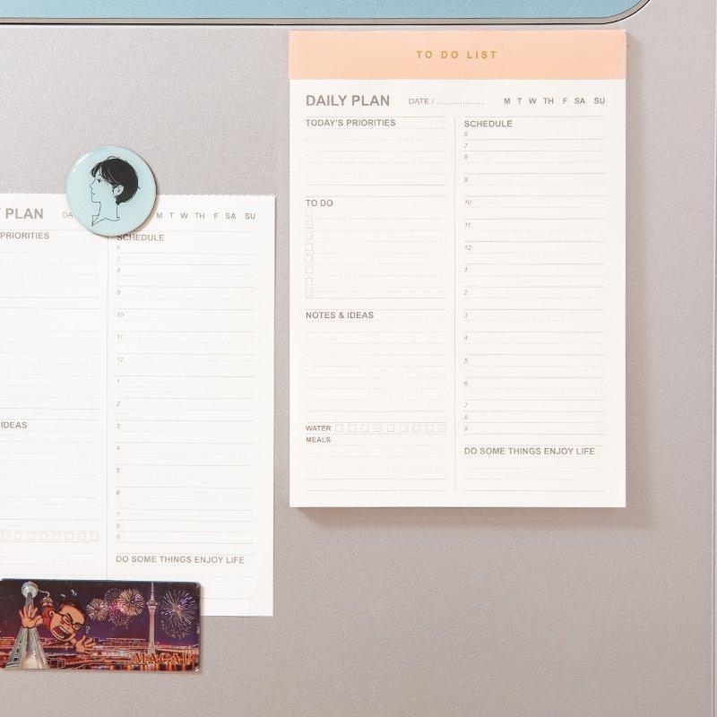 Магнитный блокнот с ежедневным планом, подарок для студентов, с функцией отрыва (арт. 612782)