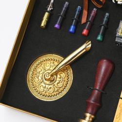 Набор подарочных блокнотов с перьевой ручкой и воском (арт. 612809)