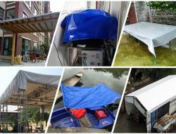 Утолщенная дождезащитная тканевая брезентовая рулонная ткань для наружных крытых помещений, садов, теплиц (арт. 912552)