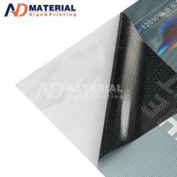 Виниловая наклейка с однонаправленным видением, перфорированная наклейка для окон (арт. 912593)