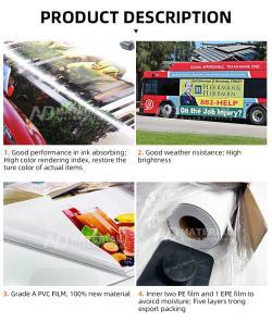 Водонепроницаемый высокоглянцевый белый самоклеящийся ПВХ с виниловой наклейкой для наружной рекламы (арт. 912718)