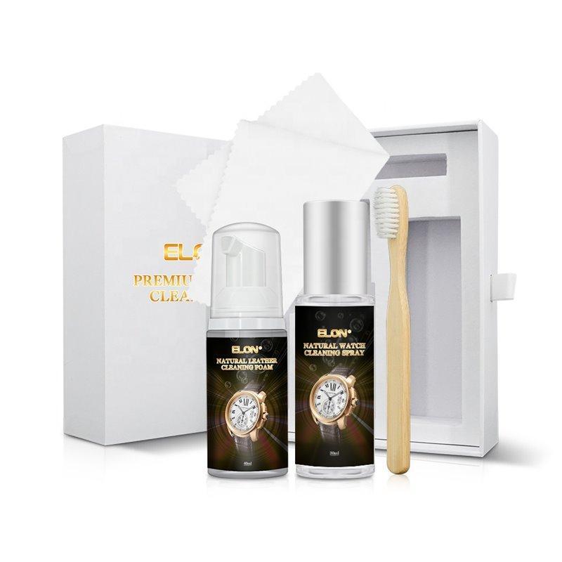 Люксовый 30 мл спрей для чистки часов, 40 мл пена для чистки ремешков, без алкоголя (арт. 612644)