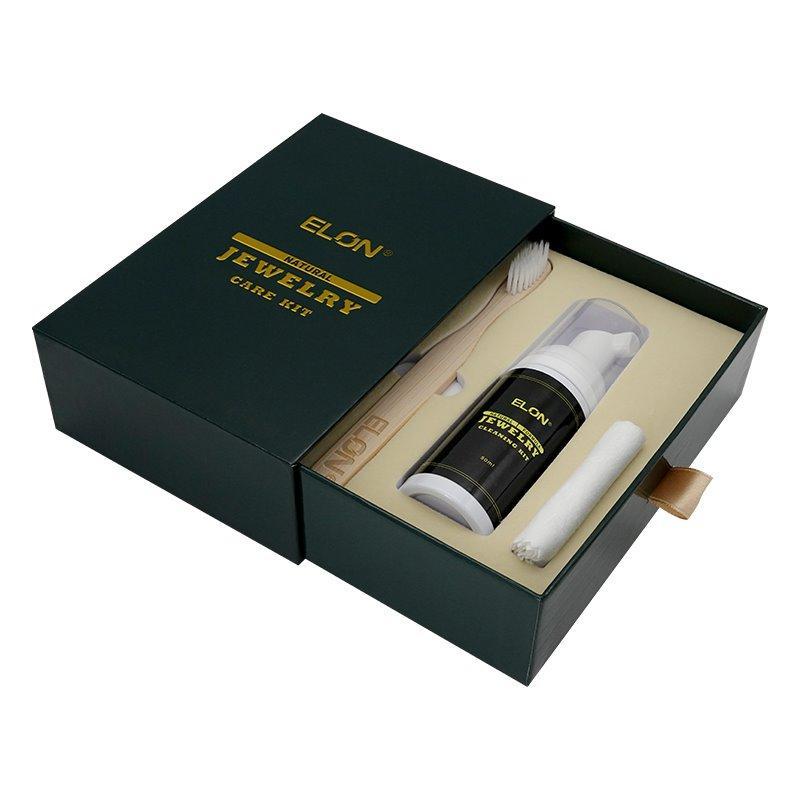 ELON индивидуальный логотип на 50 мл универсальной пены для очистки ювелирных изделий, щетка и микрофибра (арт. 612653)