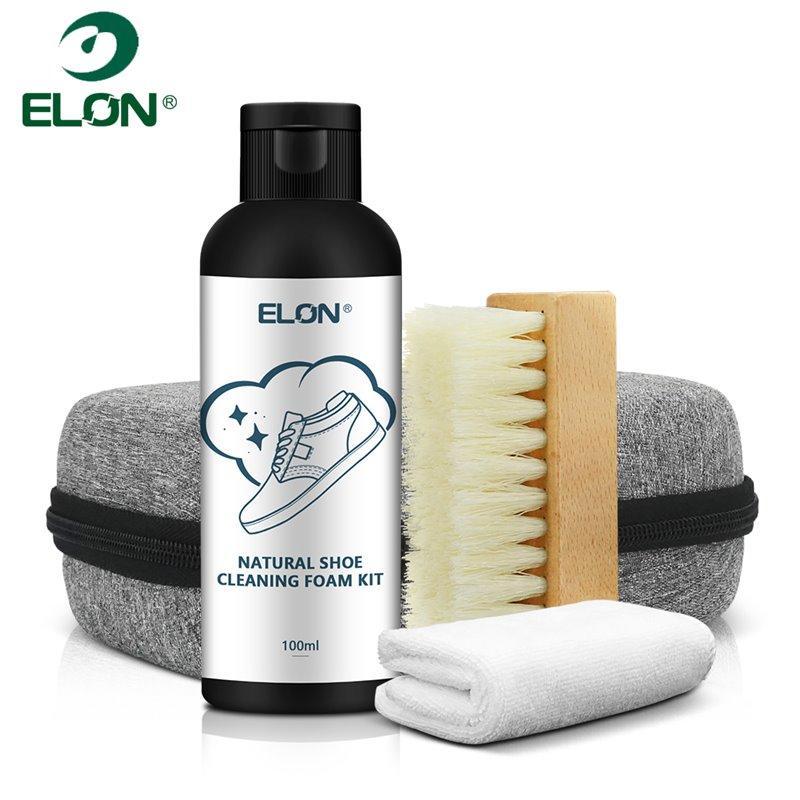 ELON премиум очиститель для белой обуви с кисточкой и пенной формой для спортивной обуви (арт. 612719)