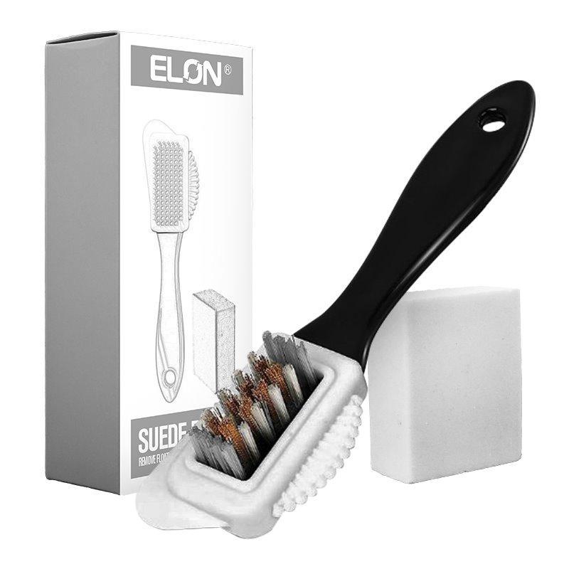 Заводская оптовая многофункциональная щетка для замши и нубука с ластиком (арт. 612733)