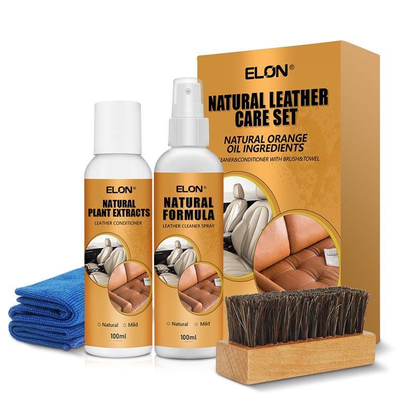 Набор для ухода за кожными сиденьями автомобиля, очиститель и кондиционер (арт. 612770)