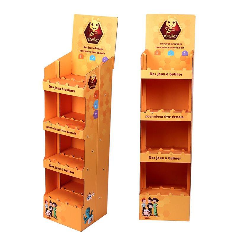 Промо-стойка для сладких товаров с полками из картона для магазина (арт. 1112913)