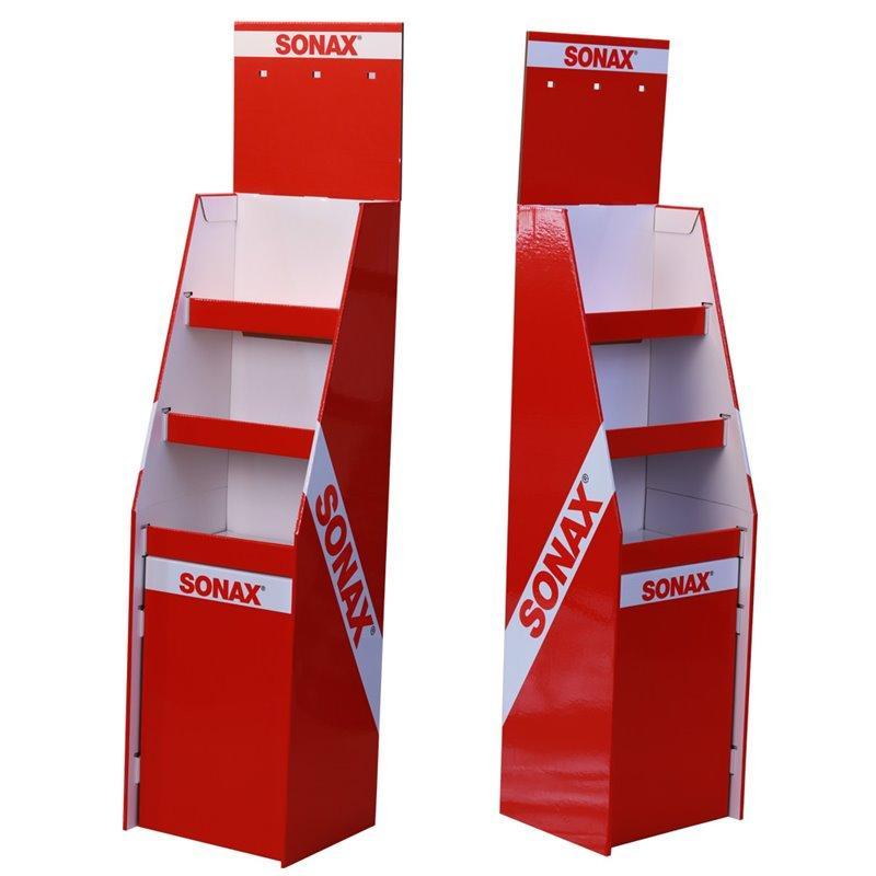 Картонная стойка для промо-продукции с крючками для мобильных аксессуаров (арт. 1112916)