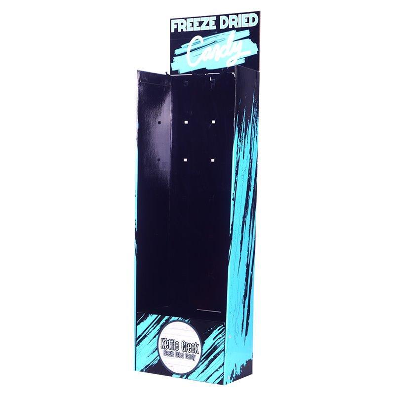 Складная картонная стойка для магазина с полками для одежды (арт. 1112928)