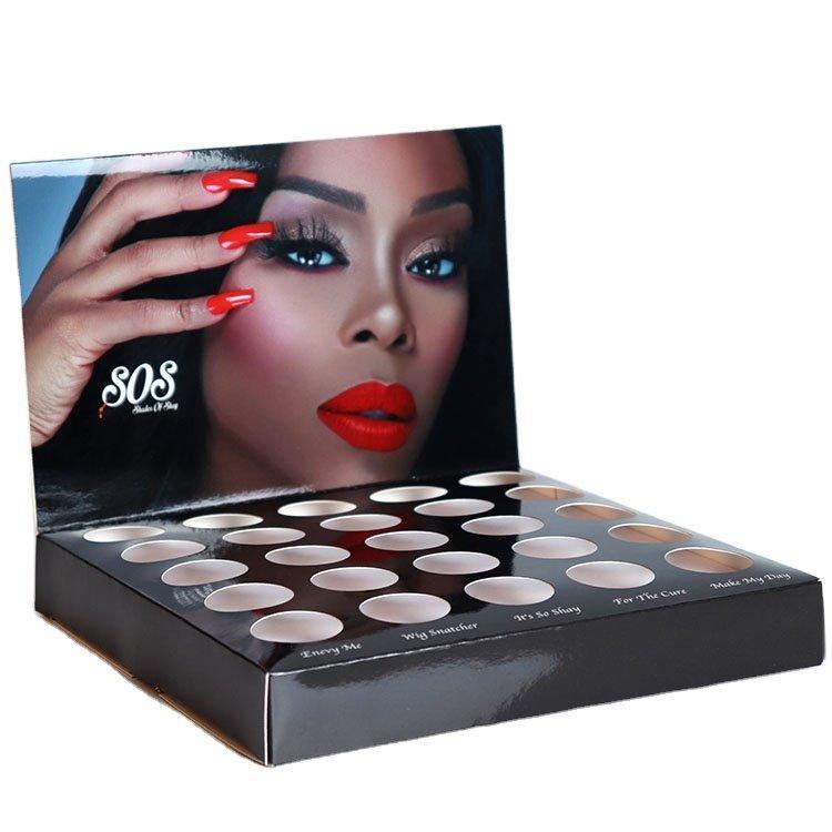 Индивидуальная картонная стойка для косметики для праздников (арт. 1112939)