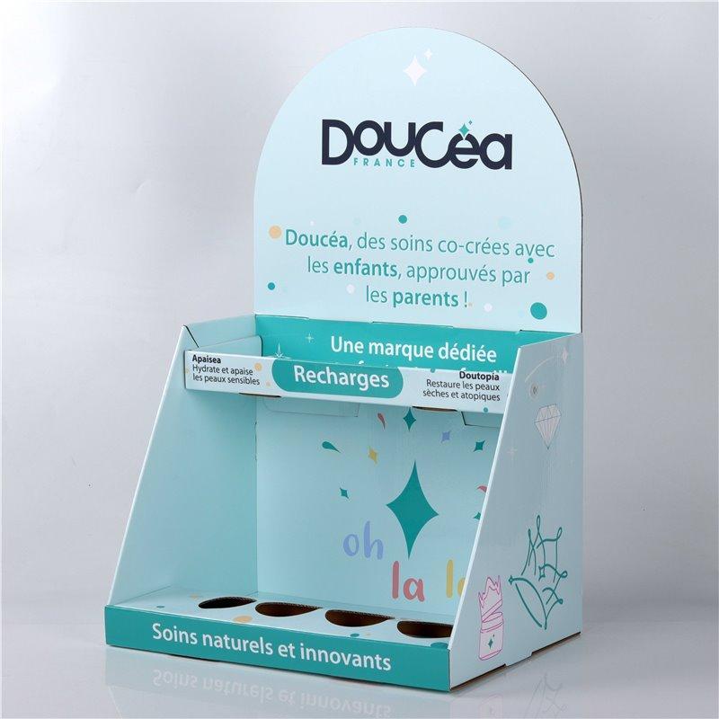 Привлекательная картонная стойка PDQ с отверстиями для парфюма и лосьонов (арт. 1112942)