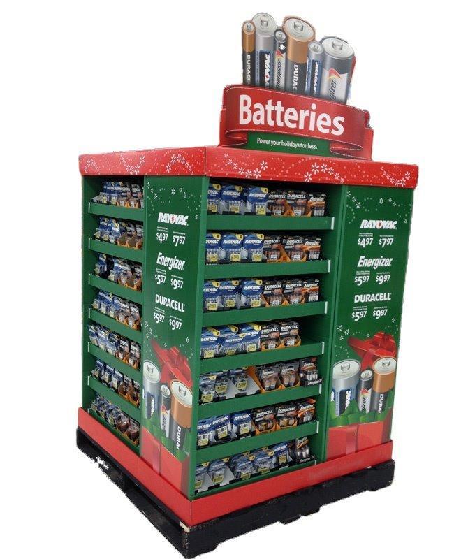 Индивидуальная картонная паллетная подставка для игрушек и одежды с логотипом (арт. 1112958)