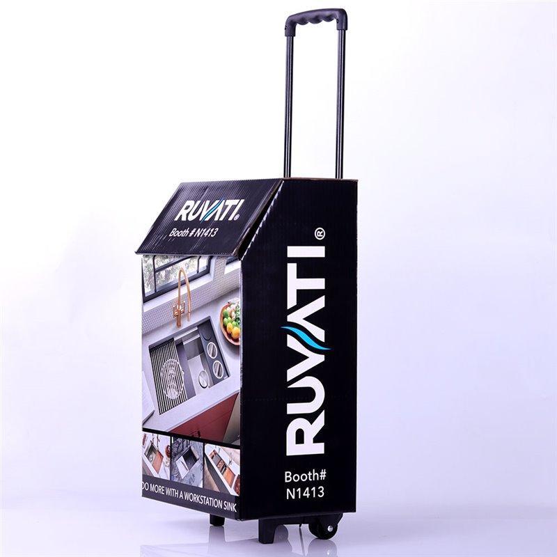 Портативный картонный trolley для выставок с колесами (арт. 1113001)