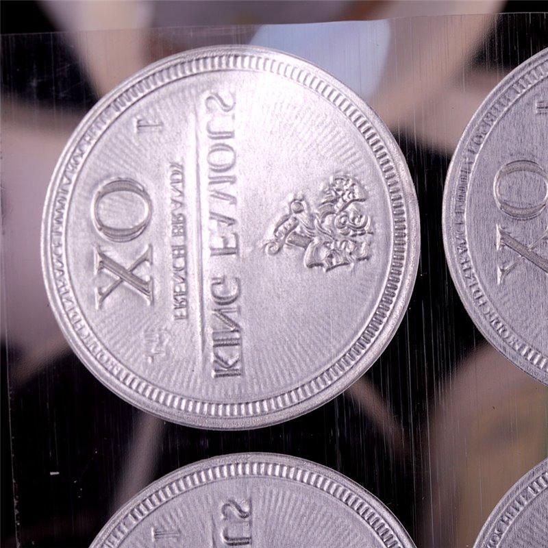 Тисненные логотипы на наклейках, самоклеящиеся водостойкие наклейки для напитков (арт. 1113026)