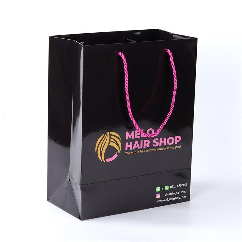 Оптовая продажа роскошных подарочных сумок с логотипом, упаковка для подарков с ручкой для магазинов и дней рождения (арт. 1113051)