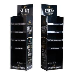 Индивидуальная картонная стойка для кофе и пива с множеством полок для супермаркета (арт. 1112905)