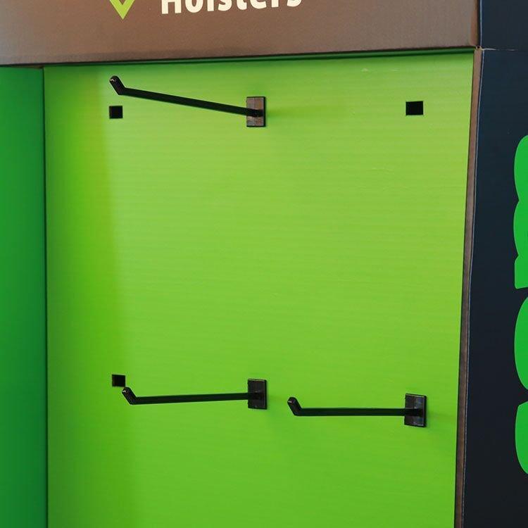 Индивидуально изготовленная картонная стойка с крючками для продуктов (арт. 1112918)