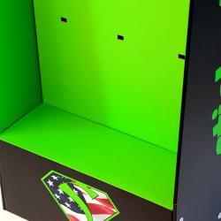 Индивидуально изготовленная картонная стойка с крючками для продуктов (арт. 1112918)