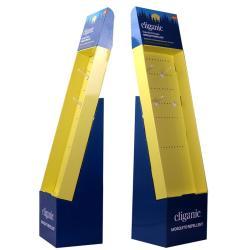 Напечатанная картонная стойка для товаров с выдвижными крючками для магазина (арт. 1112921)