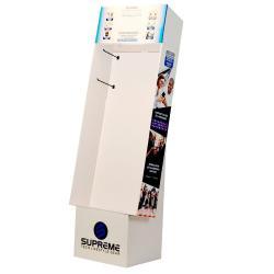 Индивидуально напечатанная картонная стойка для магазина с крючками (арт. 1112925)