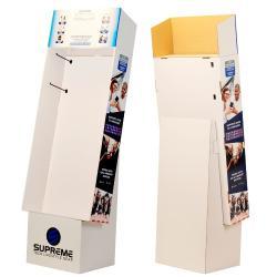 Индивидуально напечатанная картонная стойка для магазина с крючками (арт. 1112925)