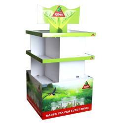 Картонная паллетная стойка для продуктов и рекламы в супермаркете (арт. 1112952)