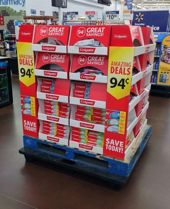 Картонная паллетная стойка для POP-выставок и товаров (арт. 1112957)