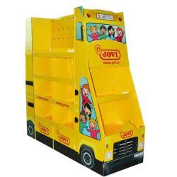 Супермаркетный картонный стенд в виде поезда, 4 уровня для печенья и игрушек (арт. 1112959)