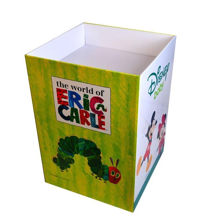 Рекламный картонный дисплей для носок, подставка для розничной торговли, контейнер для мусора с офсетной печатью (арт. 1112966)