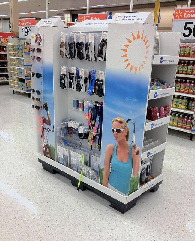 Индивидуальный картонный POP-стенд для бизнеса, рекламный контейнер для товаров супермаркета (арт. 1112970)