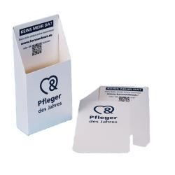 Складной картонный подставка для брошюр, держатель для визиток, а также для рекламных листовок (арт. 1112973)