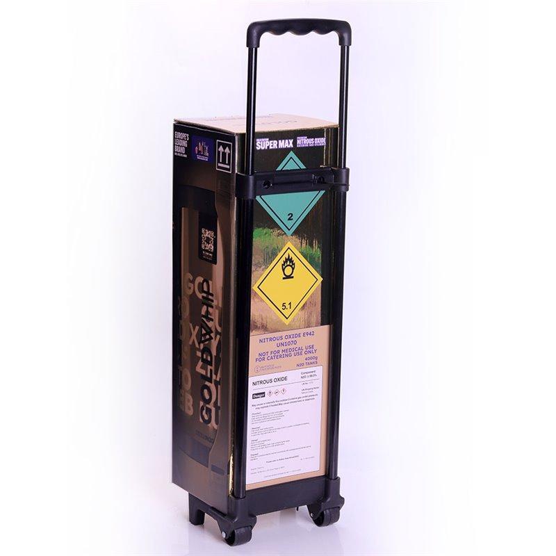 Индивидуально изготовленный картонный trolley case с золотым покрытием для POS-выставок (арт. 1112990)