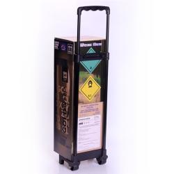 Индивидуально изготовленный картонный trolley case с золотым покрытием для POS-выставок (арт. 1112990)