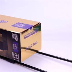 Индивидуально изготовленный картонный trolley case с золотым покрытием для POS-выставок (арт. 1112990)