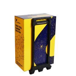 Картонный роллер с печатью для выставок, бумажный trolley box с колесами для торговых выставок (арт. 1112997)