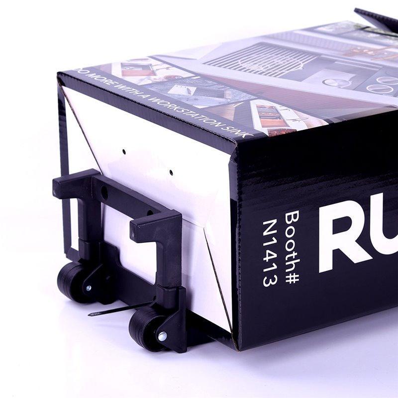 Портативный картонный trolley для выставок с колесами (арт. 1113001)