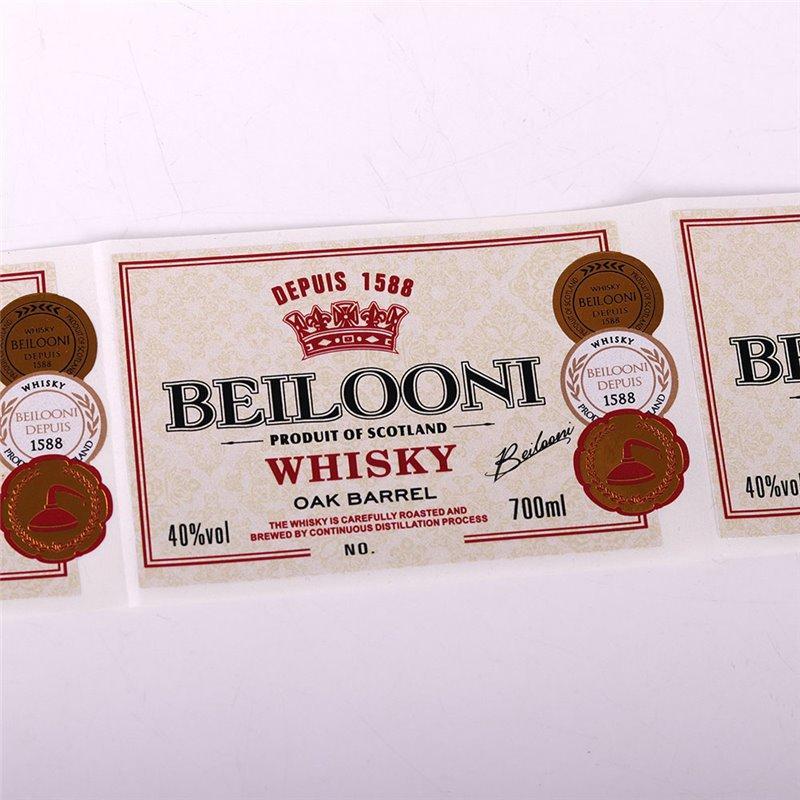 Кастомный дизайн золотого горячего тиснения, водостойкие наклейки для упаковки косметики (арт. 1113020)