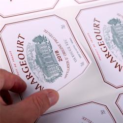 Кастомный дизайн наклеек для упаковки бутылок с вином и косметики (арт. 1113025)