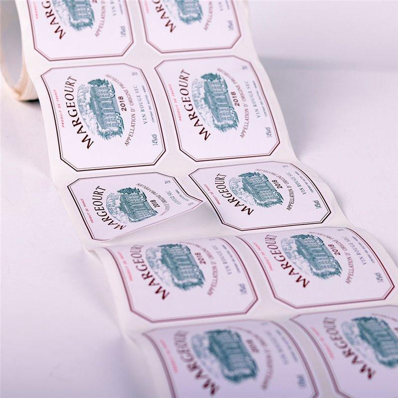 Кастомный дизайн наклеек для упаковки бутылок с вином и косметики (арт. 1113025)