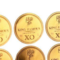 Тисненные логотипы на наклейках, самоклеящиеся водостойкие наклейки для напитков (арт. 1113026)