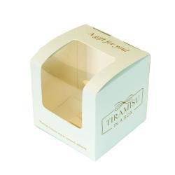 Кастомные коробки для упаковки тортов и выпечки, с окном из ПЭТ для подарков (арт. 1113038)