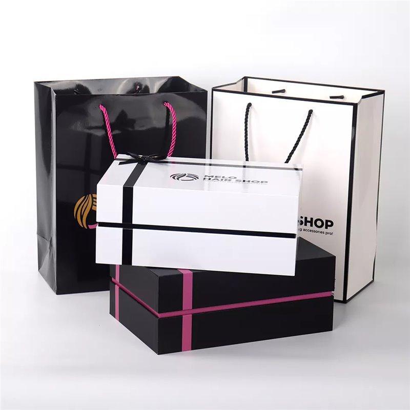 Оптовая продажа роскошных подарочных сумок с логотипом, упаковка для подарков с ручкой для магазинов и дней рождения (арт. 1113051)