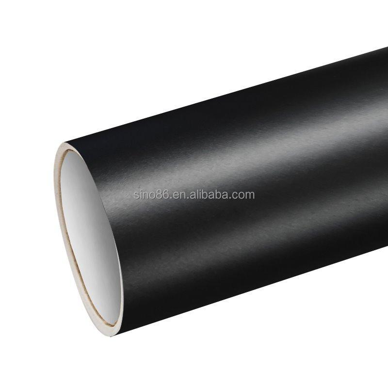 Матовая чёрная виниловая плёнка для обтяжки кузова автомобиля (арт. 1312450)