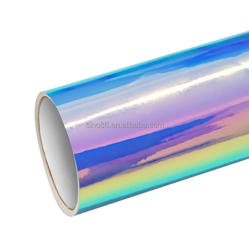 Цветная виниловая плёнка с голографическим радужным эффектом для кузова авто (арт. 1312451)