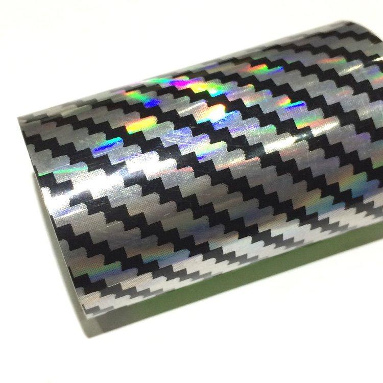 Голографическая 2D карбоновая плёнка с эффектом радуги (арт. 1312466)