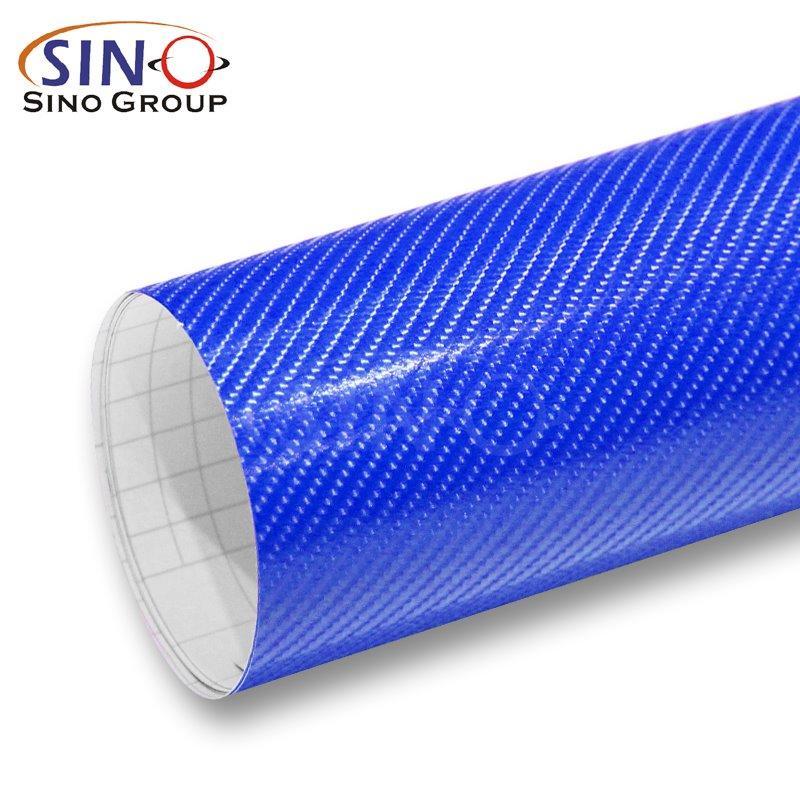 Синяя карбоновая плёнка 4D для изменения цвета автомобилей (арт. 1312472)